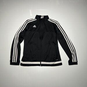 Black & White Striped Adidas Climacool Activewear Sports Jacket Size S